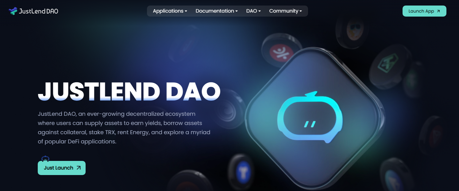 JustLend Interface