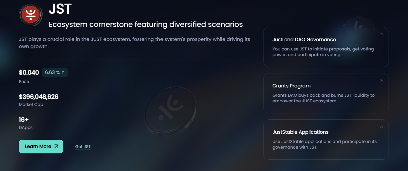 JustLend UI